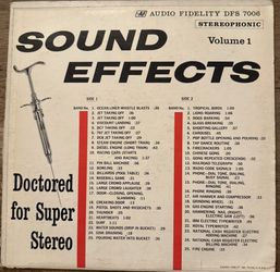 Sound Effects Volume 1