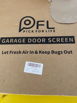 Garage door screen