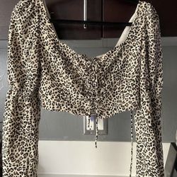 Blouse (cheetah print)