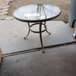 Round Glass Table