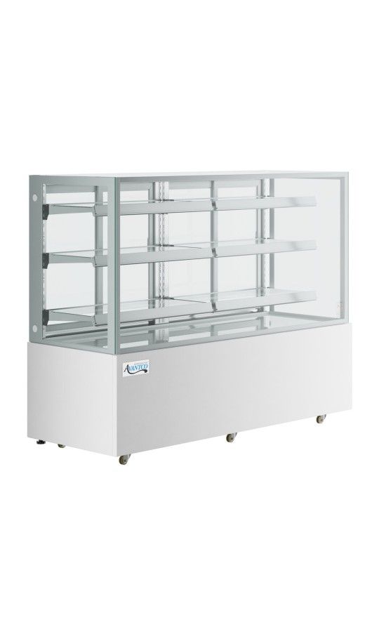 Avantco BCFD-72 70 7/8" White Square Dry Bakery Display