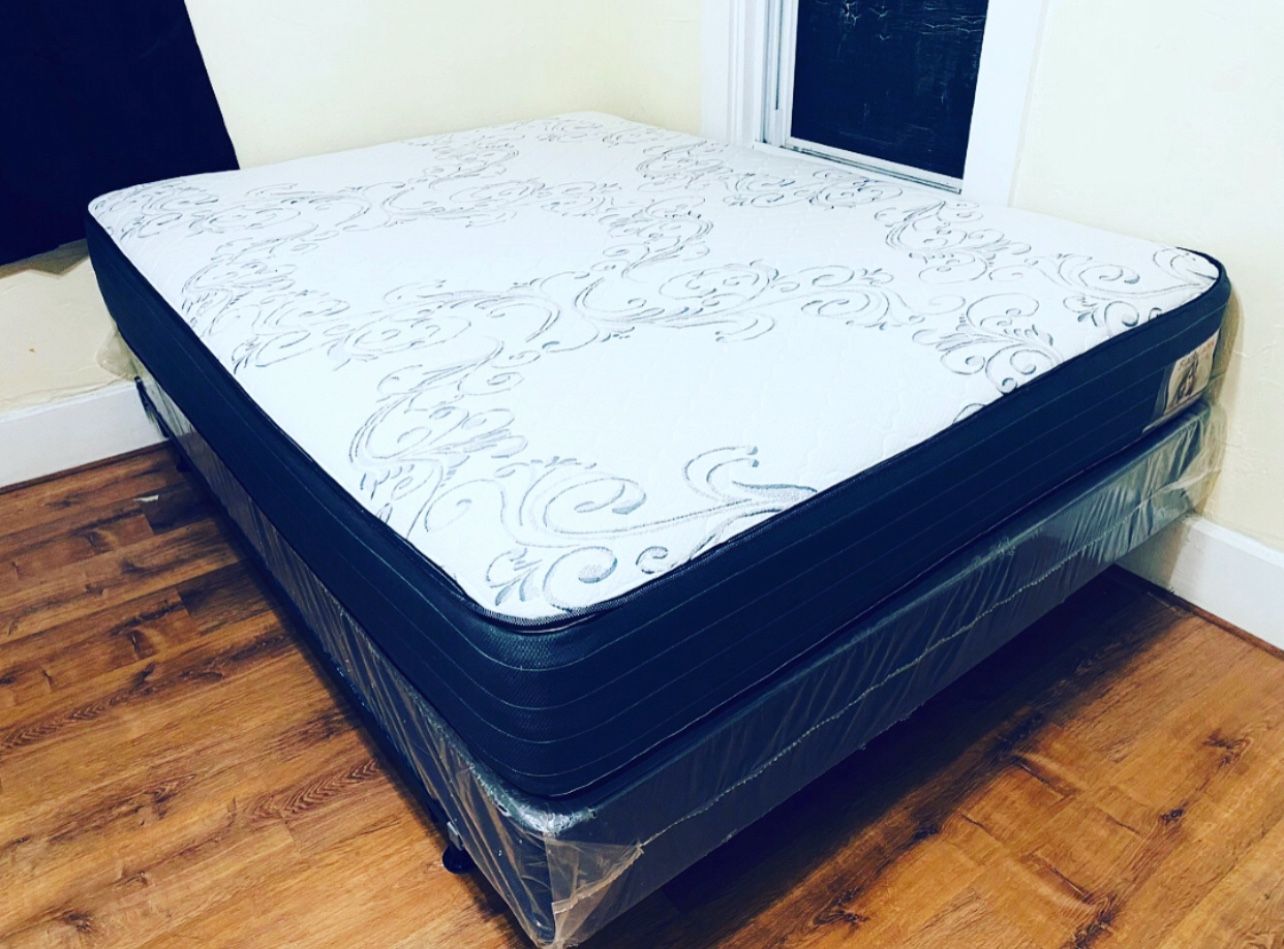 Set Queen size Mattress 12” thick Comfort+Quality pay on delivery