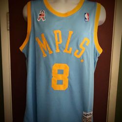 Los Angeles Lakers #8 Kobe Bryant throwback MPLS (Minneapolis) NBA Jersey - M.L.XL.2X