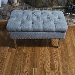 Grey Ottoman 