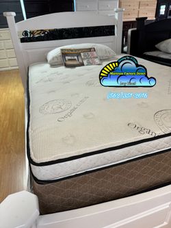 Royal memory foam Queen mattress and Boxspring bed set new cama Colchon y tambor