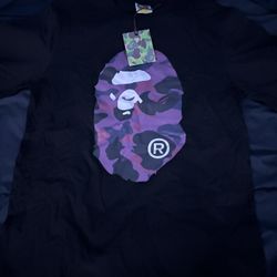 BAPE Color Camo By Bathing Ape Tee (SS22) Black/Purple Size XL