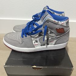 Nike Air Jordan 1 Retro LS Stealth 2007 Sz 9.5
