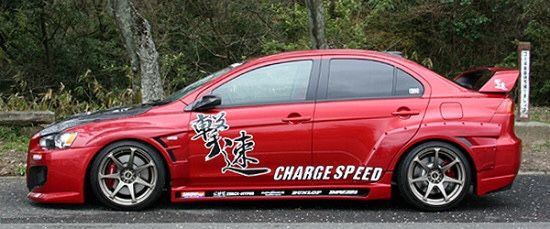 Mitsubishi (Evo X) Lancer Evolution X Authentic Chargespeed Type-1 Sideskirts (4B11 Lancer Evo 10)