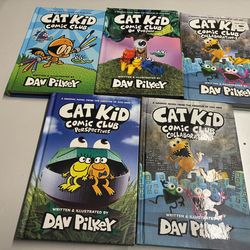 Cat kid comic club books lot
