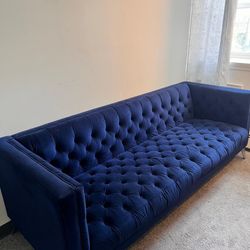 Blue sofa