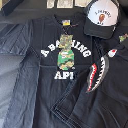 Bape T Shirt And Shorts 