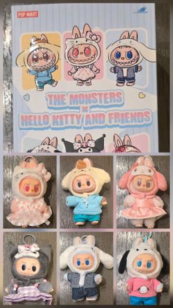 The Monsters x Hello Kitty And Friends Labubu POP MART sealed Box - all Characters available