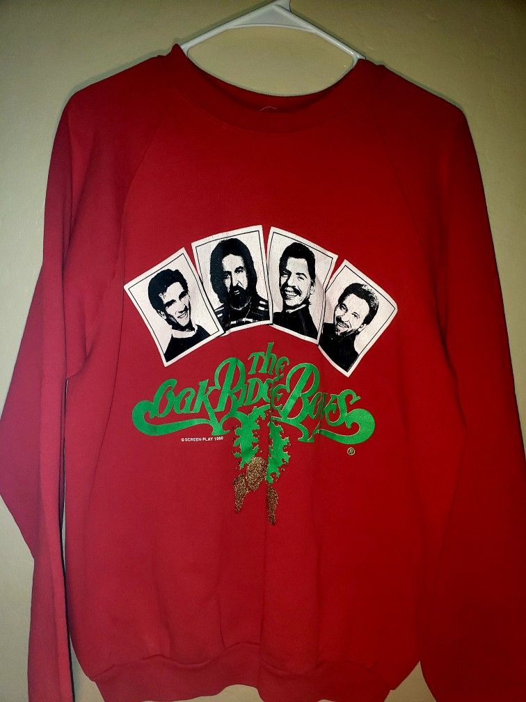 Vintage 1990s The Oakridge Boys Christmas Sweatshirt size XL
