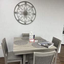 Gray Counter Height Dining Table 