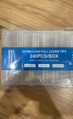 Extra Long Full Cover Tips For Nail Enhancements & Beauty
