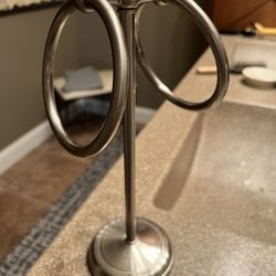 Silver Towel Holder 