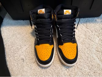 Air Jordan 1 Retro High OG "Taxi" (also known as "Yellow Toe") size 12.5**no box**