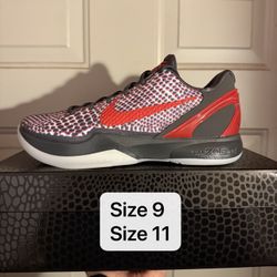 Kobe 6 ASG Hollywood 3D Men size 9 size 11