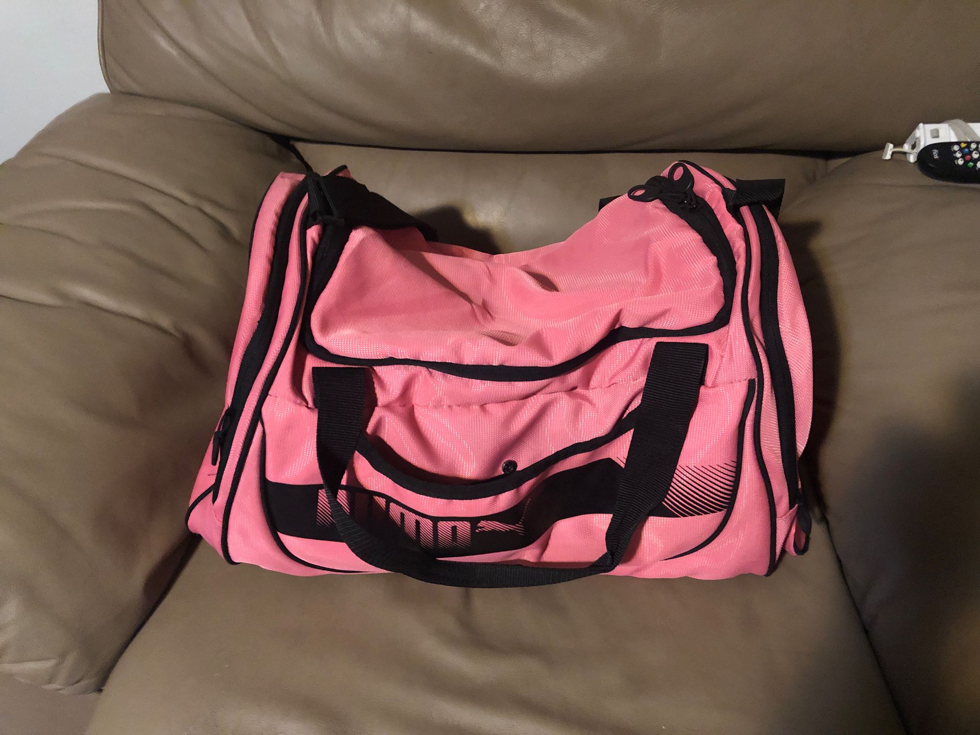 Puma pink duffle gym bag