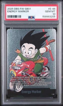 Dragon Ball Super Card Energy Marker #E-46 PSA 10