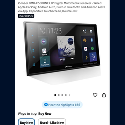Pioneer DMH-C5500NEX Stereo