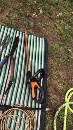 Workx brand  battery operated hedge trimmer’s