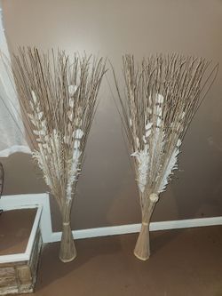 Decorative Dried Grass Bundles – Set of 2