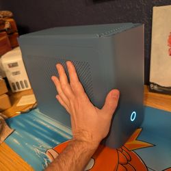 IQUNIX ZX-1 Aluminum Mini-ITX Case Alice Blue Computer Pc