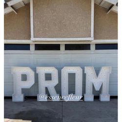 PROM Marquee Letters 