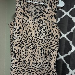 Cheetah Print Blouse 