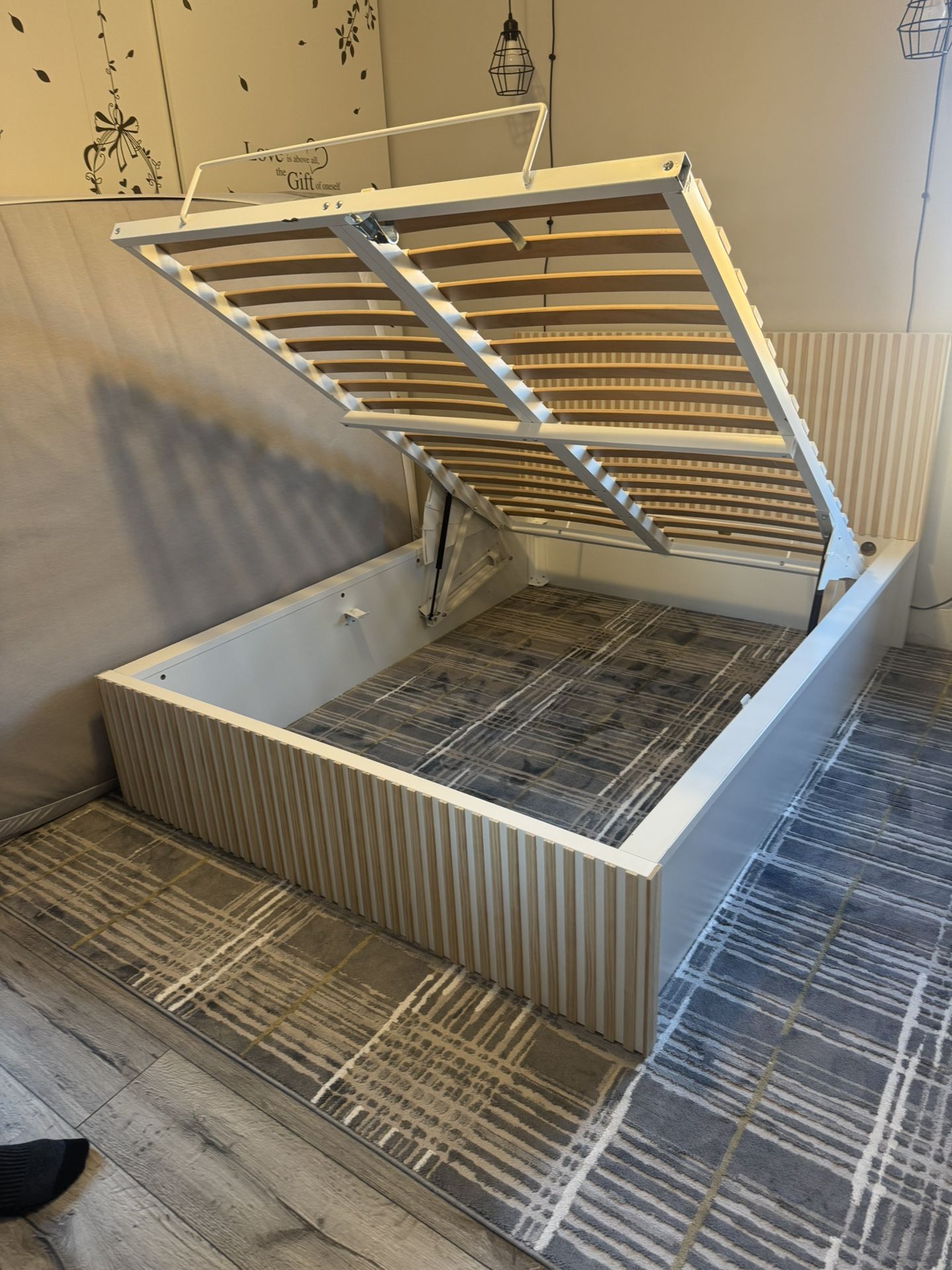 IKEA Full Bed Frame With Underneath Storage.