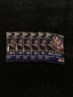 🌊 One Piece TCG: The Azure Sea’s Seven (OP-14) – 6 Booster Packs (English, Sealed)