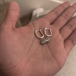 Moissanite diamond earrings