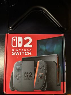 Nintendo Switch 2 256GB Console Black Blue/Orange Joy-Con Dock Box HDMI.