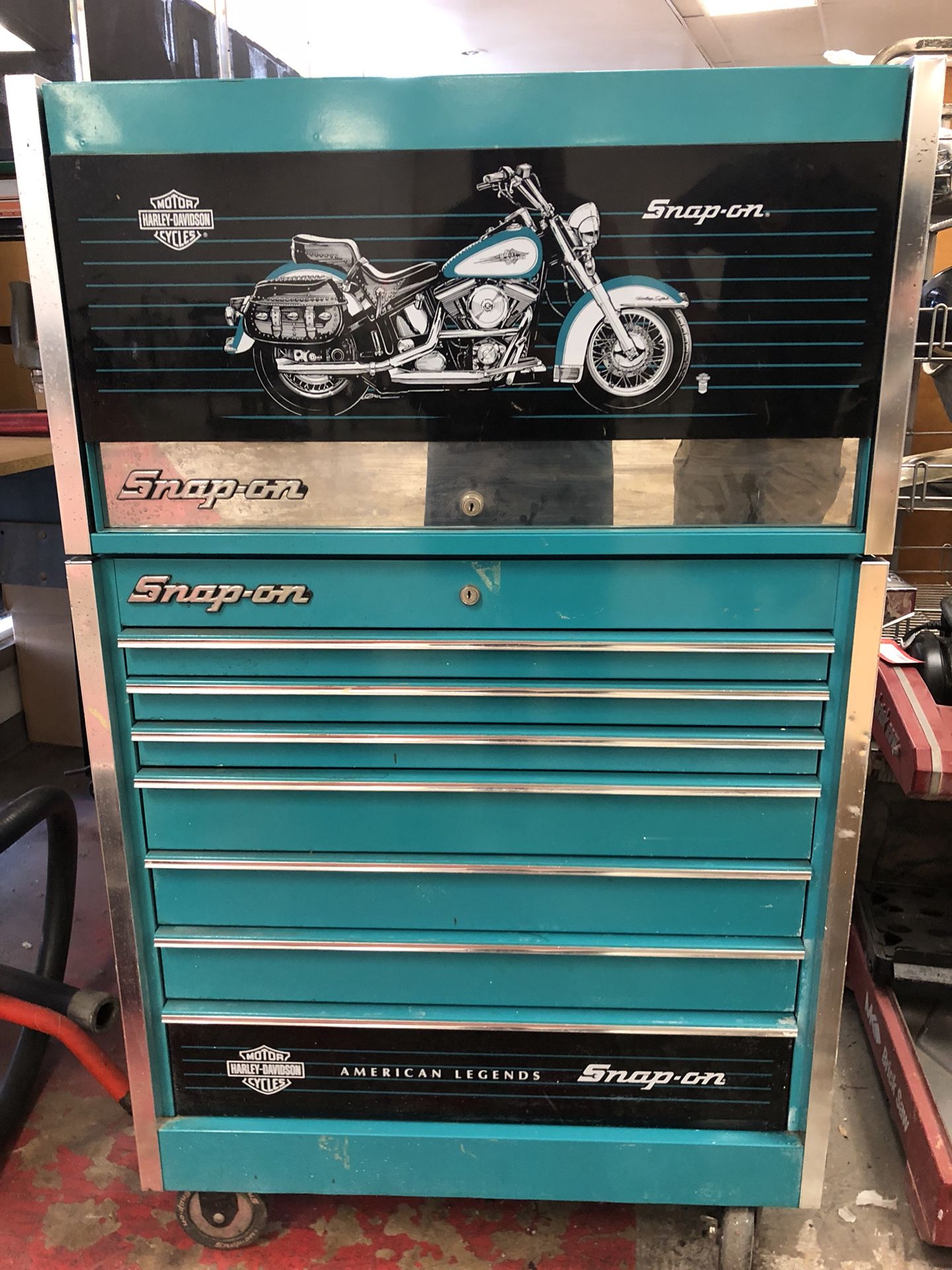 RARE!! Harley Davidson American Legends Prototype Rolling Tool Chest Cabinet  by Snap On for Sale in Pomona, CA - OfferUp