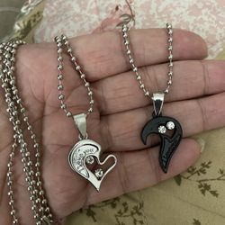 I Love You Heart ❤️ Couple Necklaces 
