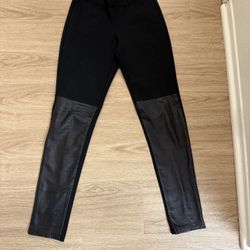 Genuine leather French connection leggings size 4