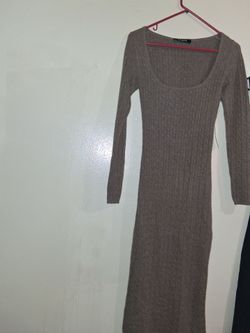 Caara Cable Knit Midi Dress