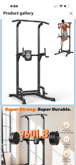 SPORTSROYALS Free Standing Pull Up Bar, Power Tower for Home Gym Training Sturdy Free Standing Workout Station for Pull-Ups, Dips, Leg Raises and Full