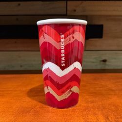 Starbucks Zig Zag 10 FL oz Double Wall Traveler & lid