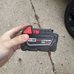 Milwaukee M18 4.0ah Battery