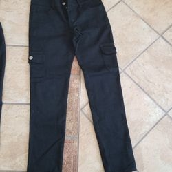 New Women's Size 9/10 Black Stretch Pants