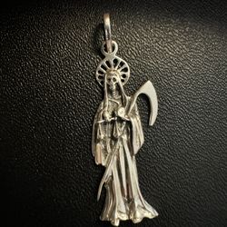 Silver Grim Reaper Pendant 