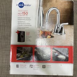 Invite HOT150 Series 1-Handle 6.25 in. Instant Hot Water Dispenser Tank with Faucet in Chrome