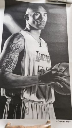 Kobe Bryant Basketball Player- Canvas/Poster 27.5x44inch