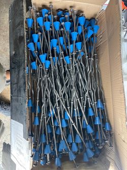 9" x 4 ¾" Standard Snap Ties For Concrete Forms (Short End) - 1" Plastic Cones