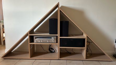 Bookshelf and Stereo Console