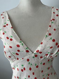 Zara cherry cheap dress