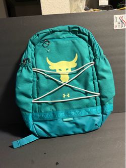 Under Armour Project Rock Backpack - Teal / Brahma Bull (Excellent Condition)