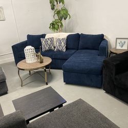 Blue Sectional With Ottoman ‼️new In Stock ‼️